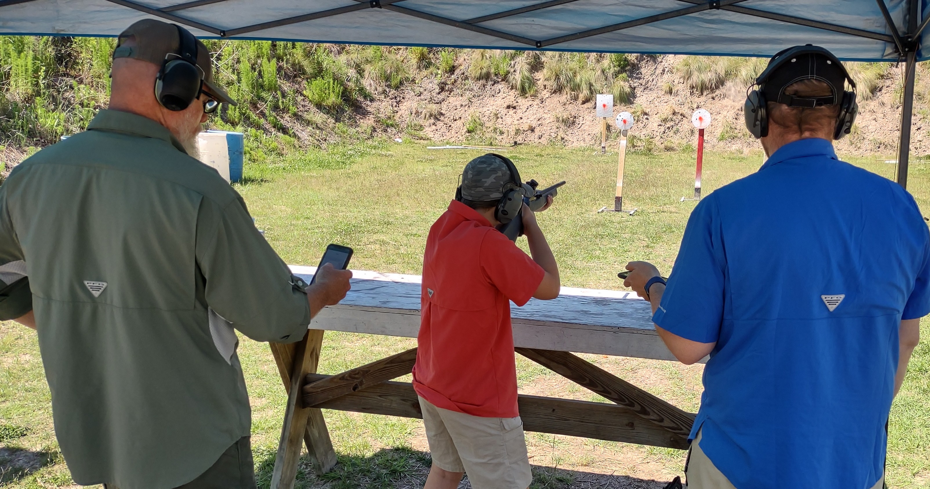 Some summer shade on our steel shooters